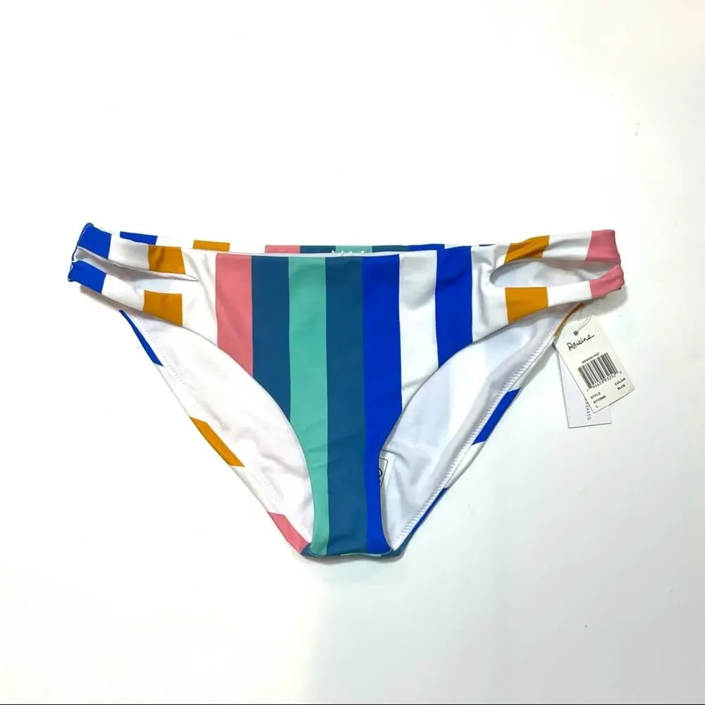 Raisins NAVY Juniors' Striped Bikini Swim Bottom